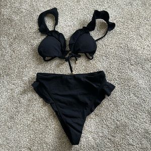 Victoria’s Secret ruffle 2 peace swim suit